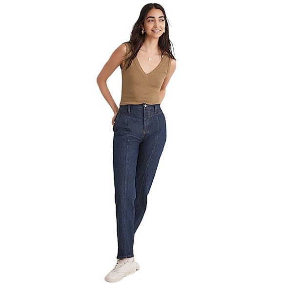 Madewell The Perfect Vintage Straight Jean Seamed Version N1585 size 27 - Picture 14 of 15